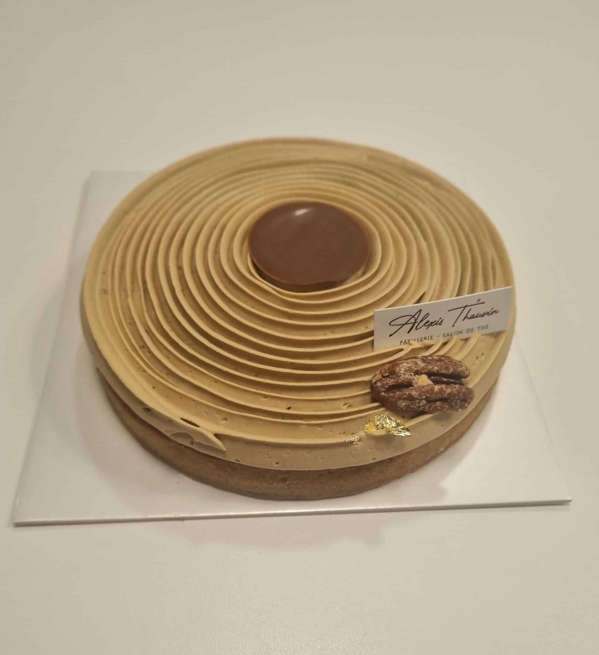 Tarte noix de pécan et café